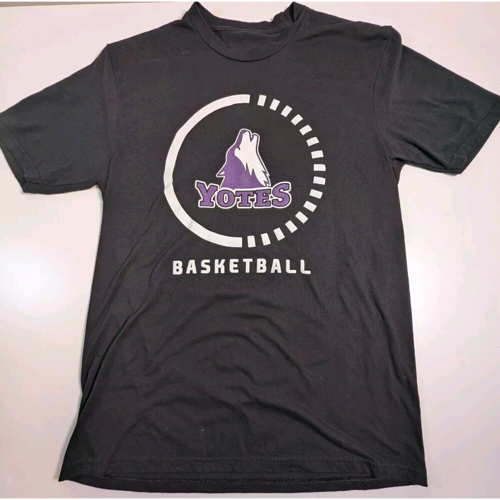 College Of Idaho Yotes Basketball Black Shirt Size Medium Army National Guard